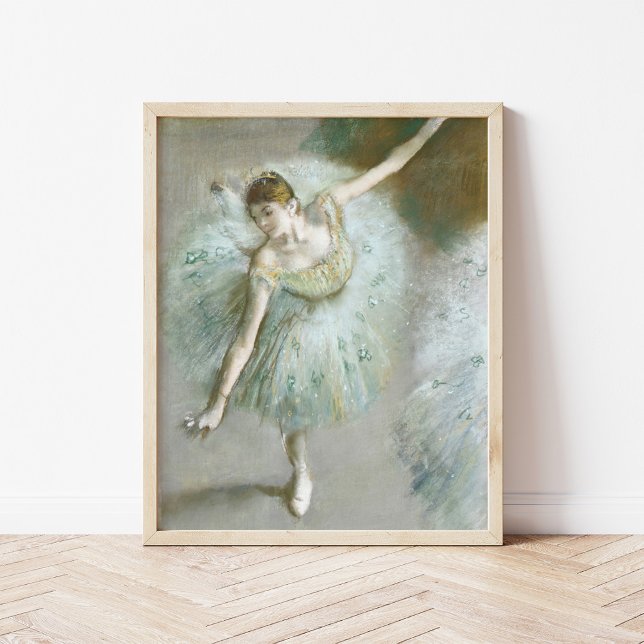 Affiche Danseur en vert | Edgar Degas (Créateur téléchargé)