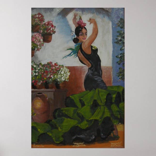 Affiche Danseur espagnol (Devant)