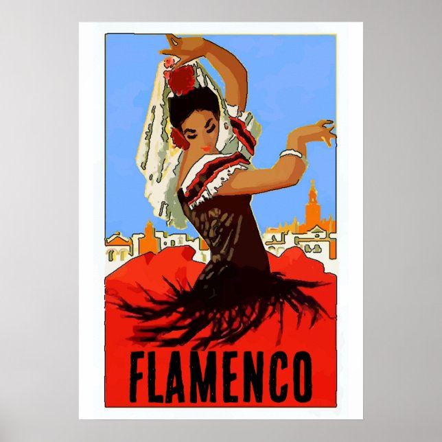 Affiche Danseur flamenco (Devant)