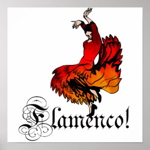 Affiche Danseur flamenco