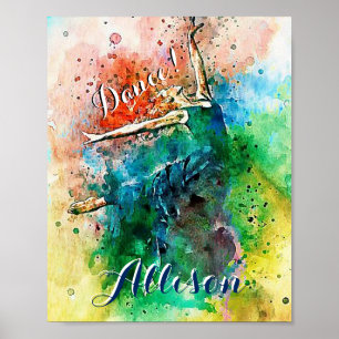 Affiche Danseur personnalisé