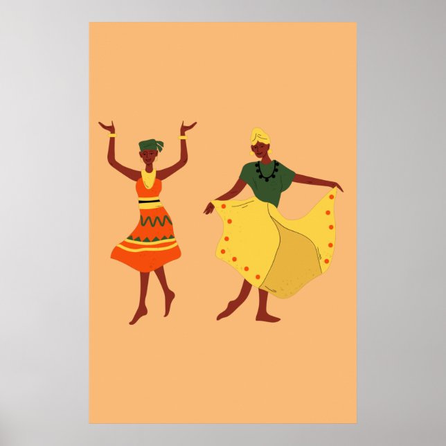 Affiche Danseurs africains (Devant)