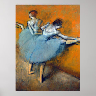 Affiche Danseurs au Barre, Edgar Degas