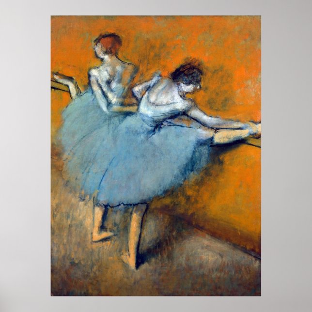 Affiche Danseurs au Barre, Edgar Degas (Devant)