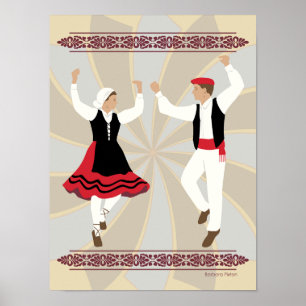 Affiche Danseurs basques