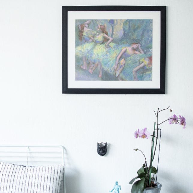 Affiche Danseurs de ballet dans les ailes par Edgar Degas (Créateur téléchargé)
