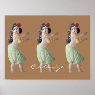 Affiche Danseurs Hawaiian Hula Thunder_Cove