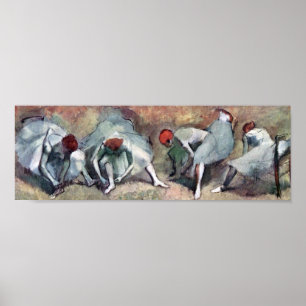 Affiche Danseurs Jouant Leurs Chaussures, Edgar Degas