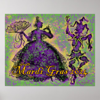 Affiche Danseurs Mardi Gras