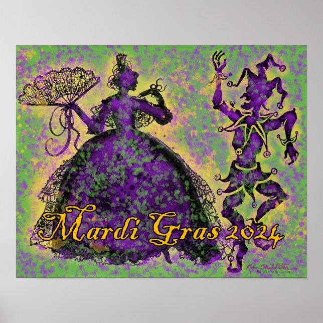 Affiche Danseurs Mardi Gras (Devant)