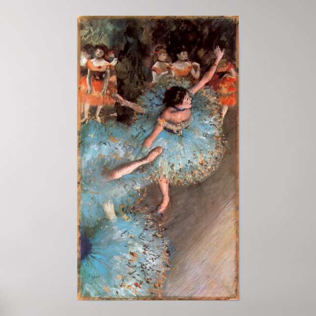 Affiche Danseurs Verts par Edgar Degas (Devant)