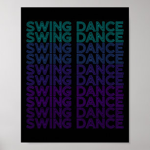 Affiche Danseuse à aile danse Retro Danseuse à aile
