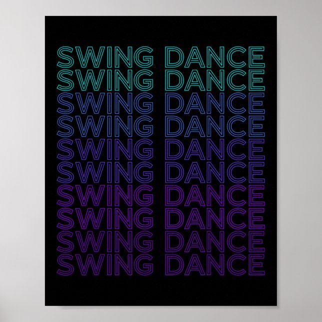 Affiche Danseuse à aile danse Retro Danseuse à aile (Devant)