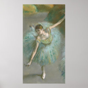 Affiche Danseuse dans Green Edgar Degas