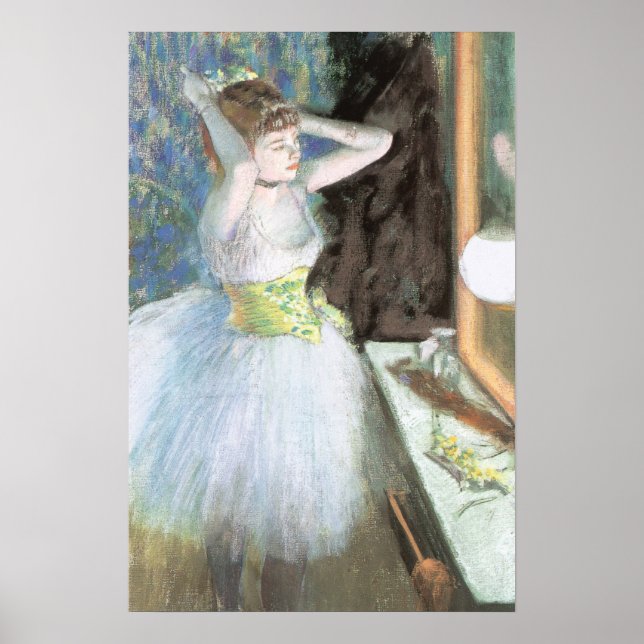 Affiche Danseuse dans sa loge d'Edgar Degas (Devant)