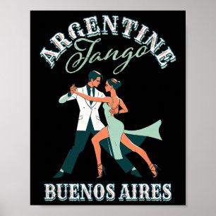 Affiche Danseuse Danseuse Interprétation Argentine Tango B