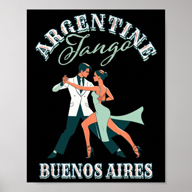 Affiche Danseuse Danseuse Interprétation Argentine Tango B (Devant)