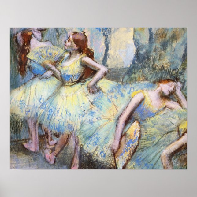 Affiche Danseuse de ballet Degas Dansers d'art Peinture (Devant)