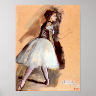 Affiche Danseuse Debout d'Edgar Degas, Art de Ballet Ancie