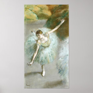 Affiche Danseuse en vert, Edgar Degas