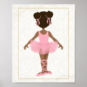 Affiche Danseuse étoile afro-américaine