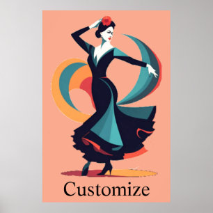 Affiche Danseuse flamenco Thunder_Cove