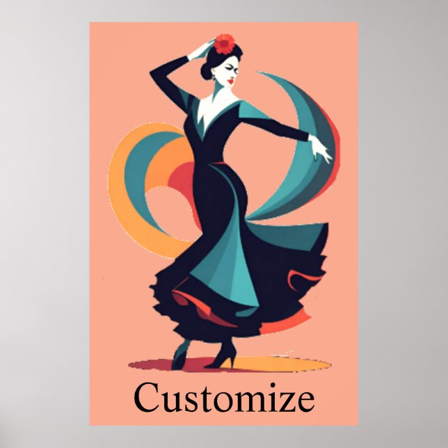 Affiche Danseuse flamenco Thunder_Cove (Devant)
