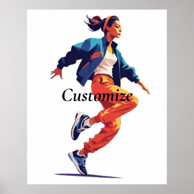 Affiche Danseuse Hip Hop Thunder_Cove (Devant)