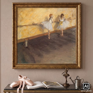 Affiche Danseuses au bar par Edgar Degas, ballet vintage