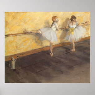 Affiche Danseuses au bar par Edgar Degas, ballet vintage
