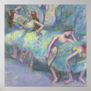 Affiche Danseuses de ballet dans les coulisses d'Edgar Deg