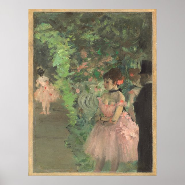 Affiche Danseuses en coulisses - Edgar Degas Fine Art (Devant)