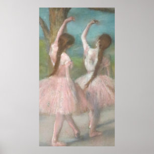 Affiche Danseuses en rose Edgar Degas