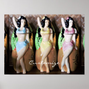 Affiche Danseuses hawaïennes Hula Thunder_Cove