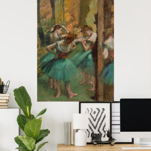 Affiche Danseuses, Pink and Green Edgar Degas