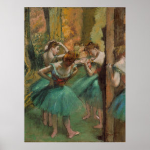 Affiche Danseuses, Pink and Green Edgar Degas