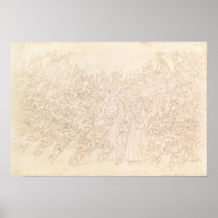Affiche Dante et Béatrice, du ` de Dante divin