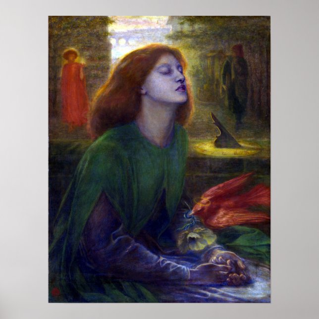 Affiche Dante Gabriel Rossetti Beata Beatrix (Devant)