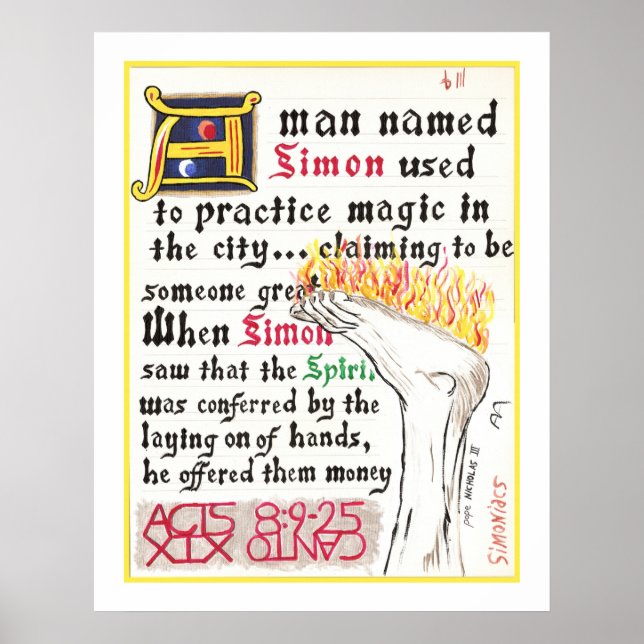 Affiche Dante's Inferno, Canto XIX Print (Devant)