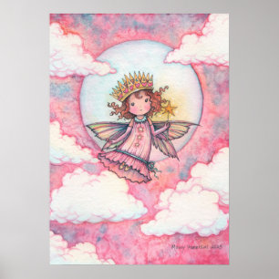 Affiche Daphne Princesse Fée Art par Molly Harrison