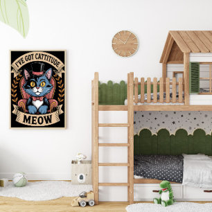 Affiche Dapper Feline avec attitude