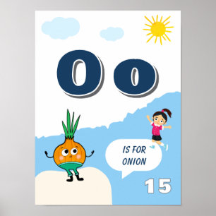Affiche d'apprentissage de l'alphabet coloré Lettr