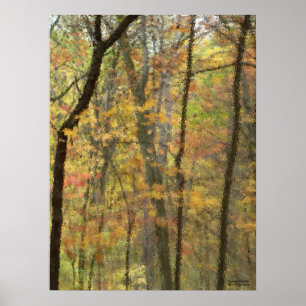 Affiche d'aquarelle d'automne