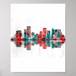 Affiche Dar es Salaam Tanzanie Skyline