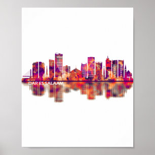 Affiche Dar es Salaam Tanzanie Skyline