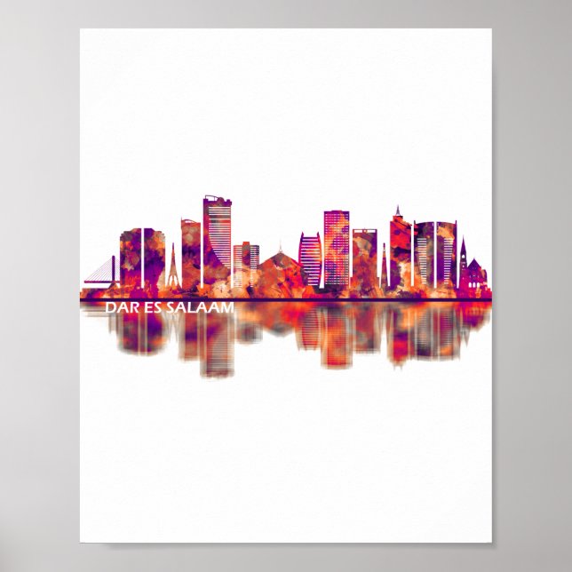 Affiche Dar es Salaam Tanzanie Skyline (Devant)