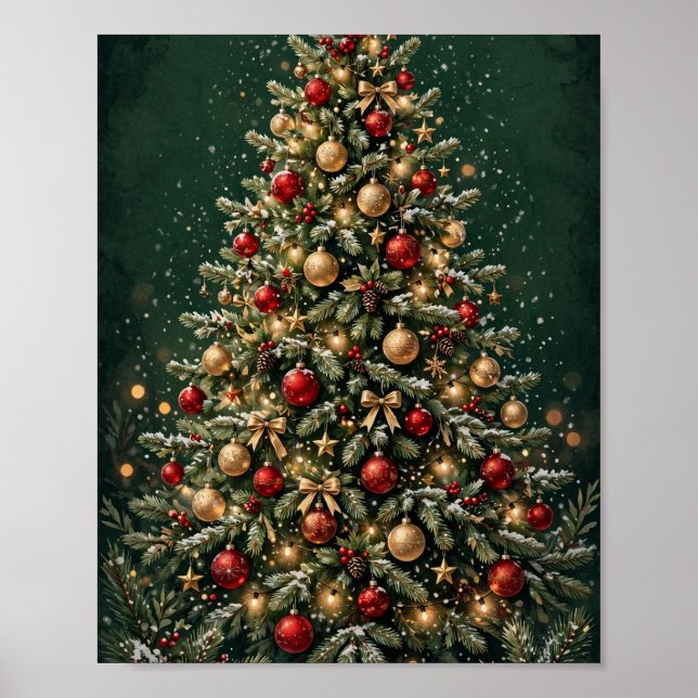 Affiche d'arbre de Noël (Devant)