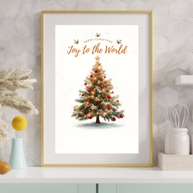 Affiche d'arbre de Noël — Vacances d'hiver magique (Créateur téléchargé)