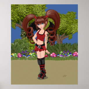 Affiche Darby la fée du Roller Derby