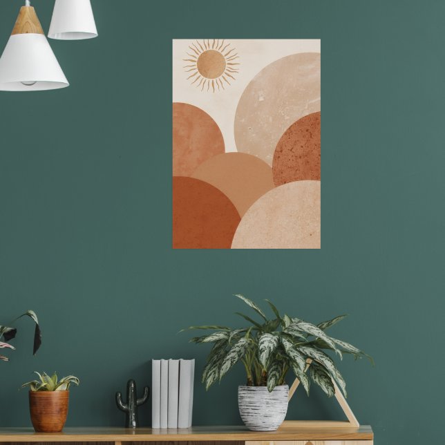 Affiche d'arche de soleil du désert | Art mural bo (Salon 1)